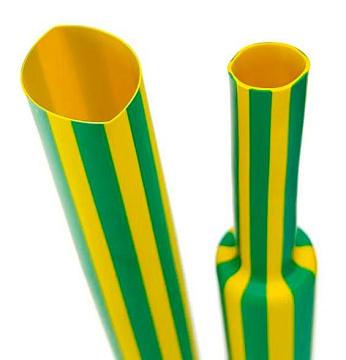 Трубка термоусадочная General GHS-6-3-YG, 6/3мм, желто-зел, 1м