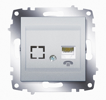 Механизм розетки  ZENA TF титаниум