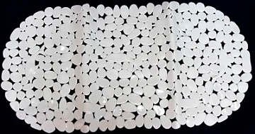 Коврик Камушки на прис.69*36 белый BR-6936