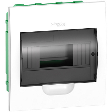 Бокс СП EASY 9 встраив. с прозр. дверью 1ряд 8мод. SchE EZ9E108S2FRU