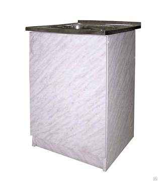 Стол под мойку 60*50 БЕЛЫЙ МРАМОР EVA GOLD