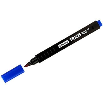 Маркер перманентный 2,5мм синий Luxor Trios 33202