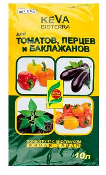 Грунт 10л Гера KEVA BIOTERRA д/томатов и перцев