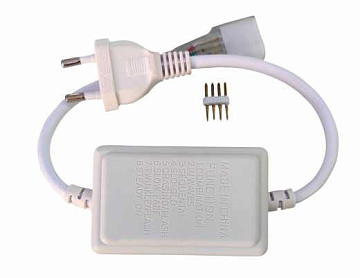 Сетевой шнур c RGB контроллером с кнопкой для 50м с/д ленты LE LED NEON 220B