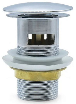 Донный клапан для раковины с переливом "Thermofix" (DB-1, латунь)