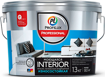 ВД  краска INTERIOR МОЮЩАЯСЯ латексная для стен и потолков  2,5кг ProfiluxProfessiona (1)							