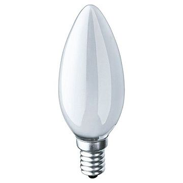 Лампа накаливания 40Вт Е14 свеча мат (уп)