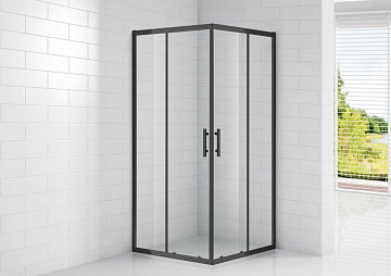 Душевое ограждение с поддоном CEZARES ECO-O-A-2-90-C-NERO 90*90*1900