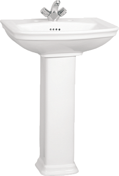 Раковина c пьедесталом VITRA SERENADA 60см. (4167В003-0001 4168В003-0156)