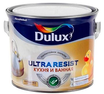 Dulux Ultra Resist Кухня и Ванная краска повышенной влагостойкости для стен и пот. 5л