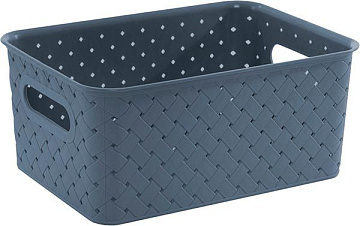 Корзина с крышкой Береста 23*17*10 3л космик Виолет