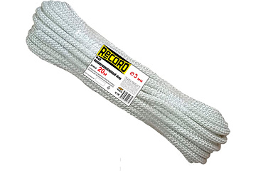 Шнур полипропиленовый ПП d 3мм (20м) крап (с/с, 16пр, р/н 130кгс)