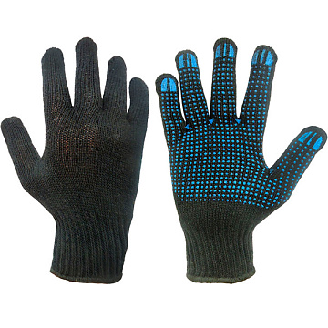 Перчатки полушерстянные 5н     ЧЕРНЫЕ