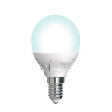 Лампа UNIEL LED-G45 7W/4000K/E14/FR/DIM PLP01WH Серия Яркая