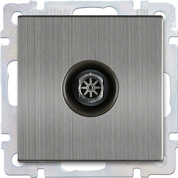 Розетка TV серый никель "Нептун" (SBE-05gn-S1-TV)