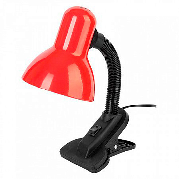 Настольная лампа GTL-025-60-220 красный на прищепке
