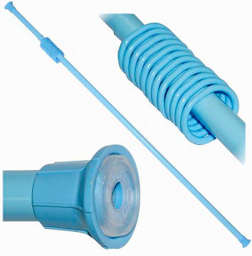 Карниз для ванной 2,1м ГОЛУБОЙ (211003)