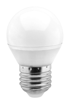 Лампа с/д Smartbuy-G45-8,5W/4000/E27 шар