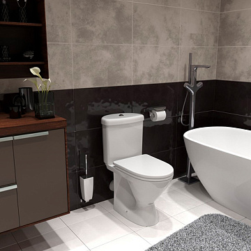 Унитаз (компакт) СТАРЫЙ ОСКОЛ АРГО (БЕЛЫЙ) слив3/6литров,сиденье ПОЛИПРОПИЛЕН