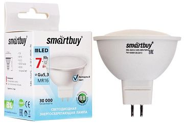 Лампа Smartbuy LED Gu5.3-07W/4000