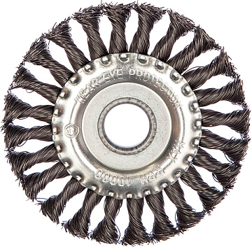 Корщетка-колесо витая сталь 125мм USP 39103