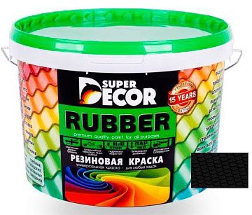 Краска резиновая SUPER DECOR №12 карибская ночь  6 кг