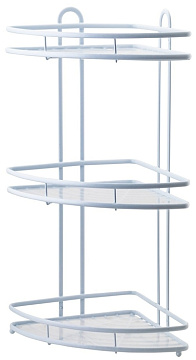 Полка ТЕРМО 3-х ярусная угловая 27*27*60 SWR-1003-03 WHT