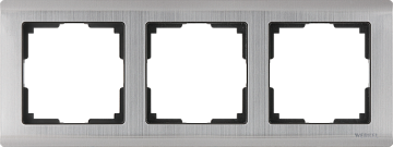 Рамка WERKEL на 3 поста (глянцевый никель) WL02-Frame-03