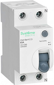 ВДТ 63А 2P 30мА Тип АС  230В Systeme C9R36263