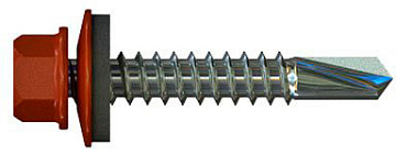 Саморез кров. 3011 5,5х25 коричнево-красный(уп400)