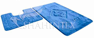 Набор ковриков SHAHINTEX д/ванн PP LUX 60*100+60*50 голубой 11