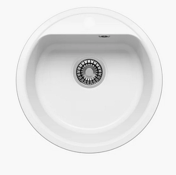 Мойка кухонная кварцевая POLIGRAN QuartzBond 480 ТУМАН (БЕЗ СИФОНА)