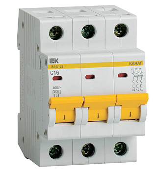 ВА IEK ВА47-29 3п 16А 4,5 кА *MVA20-3-016-C*