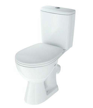Унитаз (компакт) ROSA "СТИЛЬ" косой выпуск, слив 3/6литров, сиденье МИКРОЛИФТ (БЕЛЫЙ)
