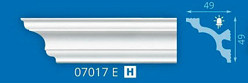 Плинтус потолочный Формат 07017Е/55