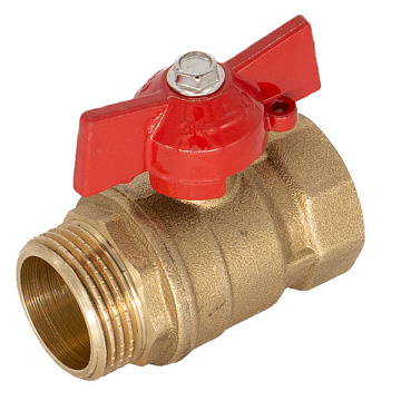 Кран шар. для воды 1/2" г/ш бабочка ОПТИМА