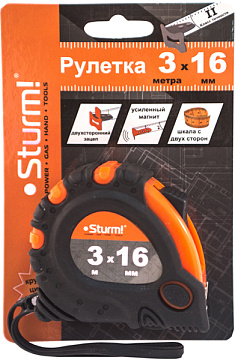 Рулетка 3м x 16мм Sturm! 3100101