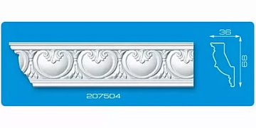 Плинтус потолочный 207504 Формат 2м (33)