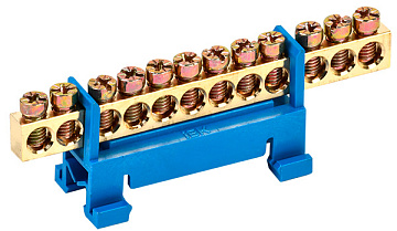 Шина нулевая IEK на DIN-изол. "Стойка" ШНИ 6х9-12-С-С YNN10-69-12P-K07