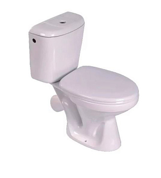 Унитаз (компакт) GESSO "НАХОДКА" косой выпуск, Слив 6л., СидПОЛИПРОПИЛЕН