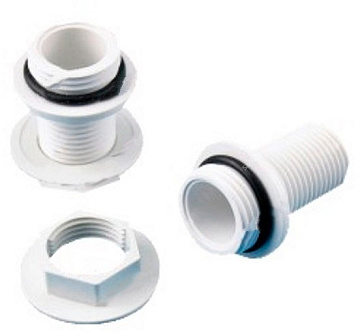 юERLIT Втулка пластик верхнего белого душа (для верх.душа 250 мм) (0911095010)