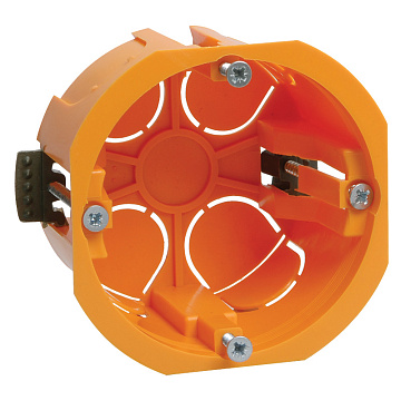 ***Подрозетник ГК QUEL 68*45мм пласт лапки