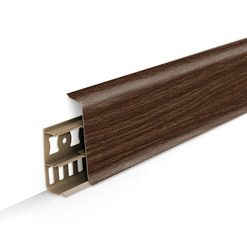 Плинтус напольный Деконика 70мм Орех 291 2,2м (уп. - 20 шт.)