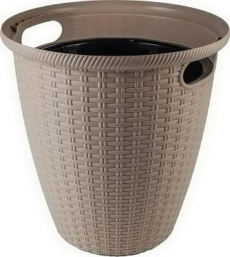 Кашпо Раттан 328мм 20/11л Француз.платан NG50021