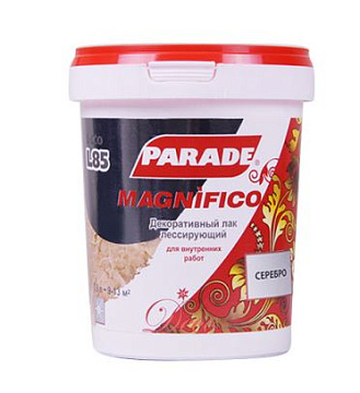 Декоративный лак Parade L85 Magnifico Серебро 0,9л