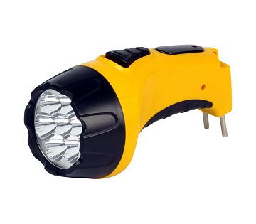 Аккумуляторный светодиодный фонарь 7 LED с прямой зарядкой Smartbuy, желтый (SBF-86-Y)