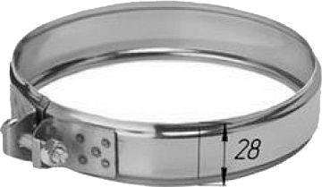 Хомут обжимной ф 100