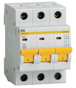 ВА IEK ВА47-29 3п 40А 4,5 кА *MVA20-3-040-C*
