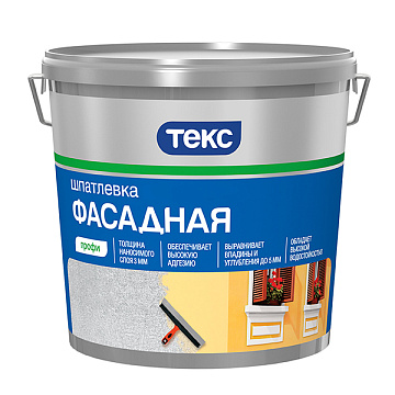 Шпатлевка ТЕКС фасад. акрил.  8кг