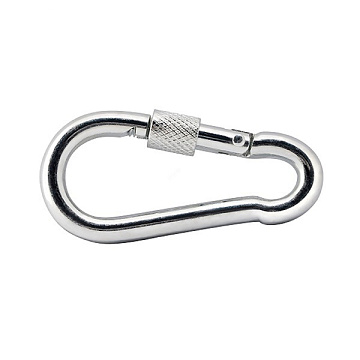 11 Карабин с фиксатором ЦИНК DIN5299D (20)